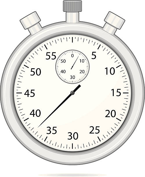 Vector stopwatch vector art illustration