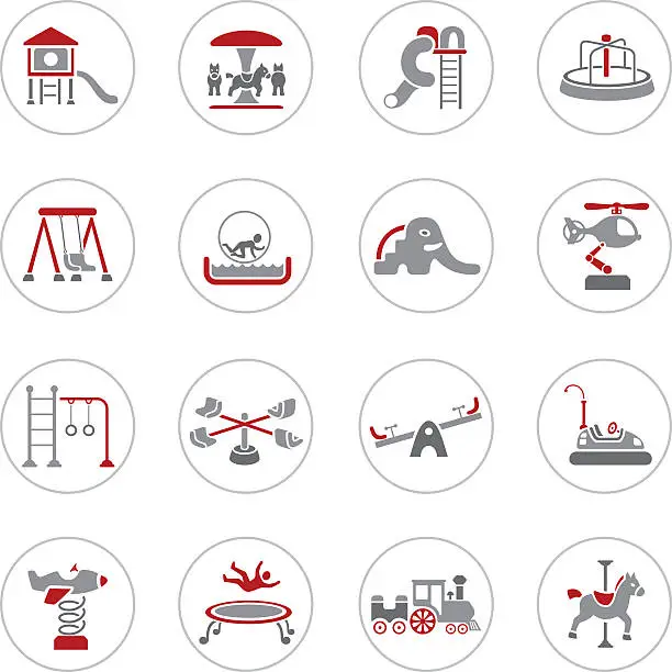 Vector illustration of Playground Icons