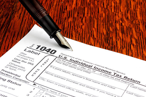 istock American tax form 504078442