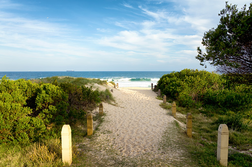 Pathway Over Sand Dunes to the Beach at Wollongon Australia