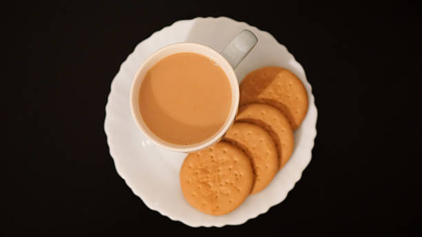Tea And Biscuits stock photo