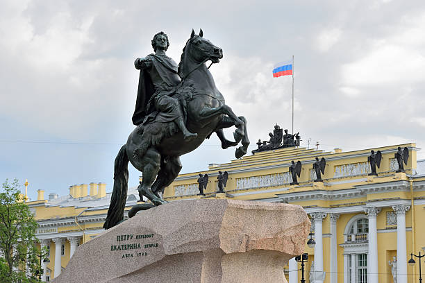 istock Monument to Peter the great bronze Horseman 504079884