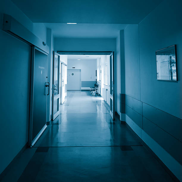 istock corridor in the hospital.  hospital interior architecture 504079913