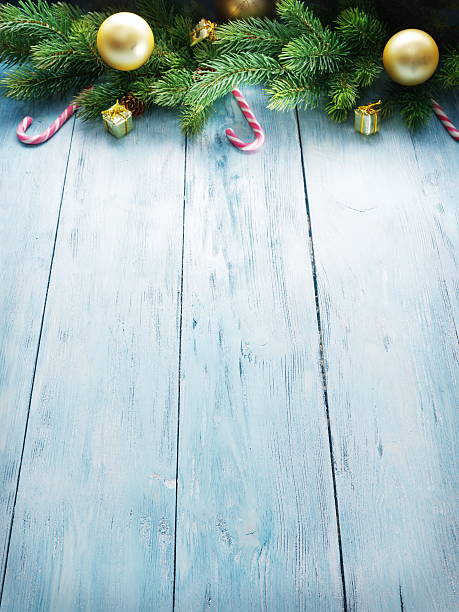 istock Christmas decoration with fur and baubles. 504080328