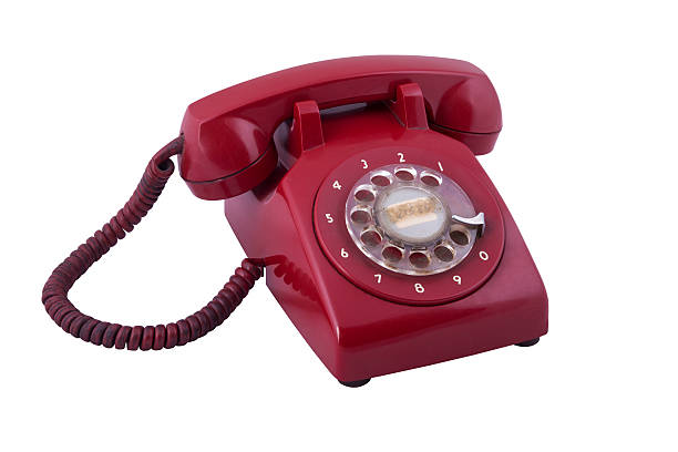 istock old vintage red phone isolated on wihte 504080339