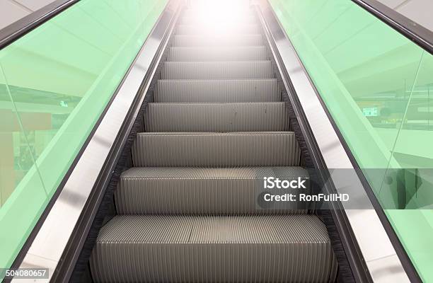 Escalator Stock Photo - Download Image Now - Abstract, Airport, Arcade