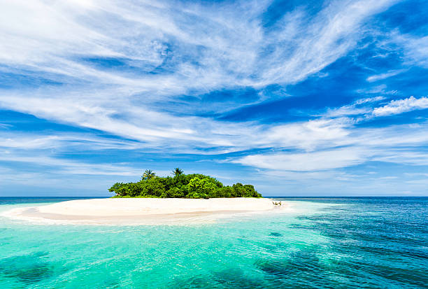istock Lonely tropical island in the Caribbean 504098132