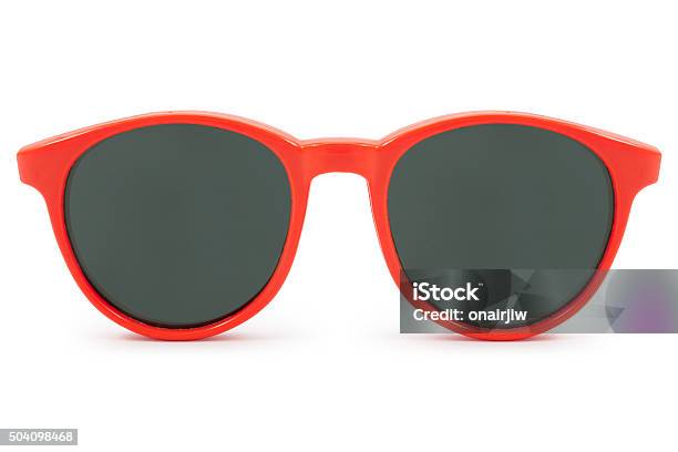Red Sunglasses Stock Photo - Download Image Now - Sunglasses, Cut Out, White Background