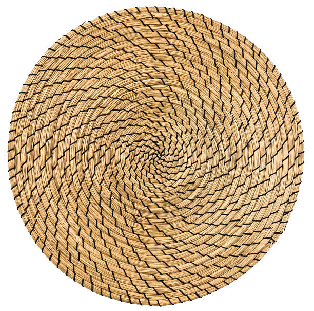 istock top view of handmade wicker placemat surface 504099038