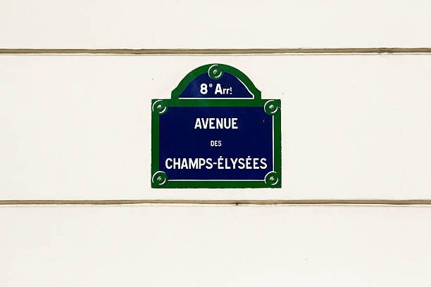 istock Avenue des champs-elysees street sign 504102417
