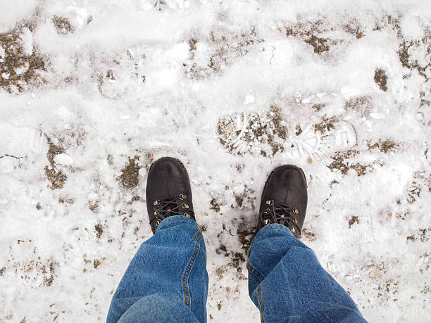 istock Feet in the snow. 504104532