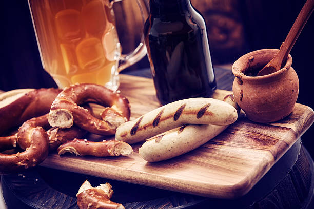 istock Sausages, Pretzles and Beer 504105265