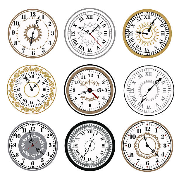 uhr mit weckfunktion alarm vektor-icons illustration - time minute hand small timer stock-grafiken, -clipart, -cartoons und -symbole