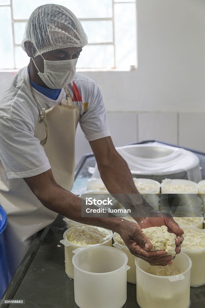 Käse-Produktion in Minas Gerais, Brasilien - Lizenzfrei Agrarbetrieb Stock-Foto