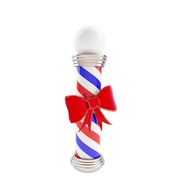 istock Classic barber gift. 3d Illustrations on a white background 504108890