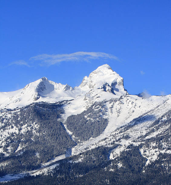 istock Buck Mountain cirrus clouds overhead - Grand Teton Mountain Range 504109966