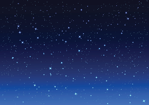 Night sky. Stars in night sky. Background illustration vector format