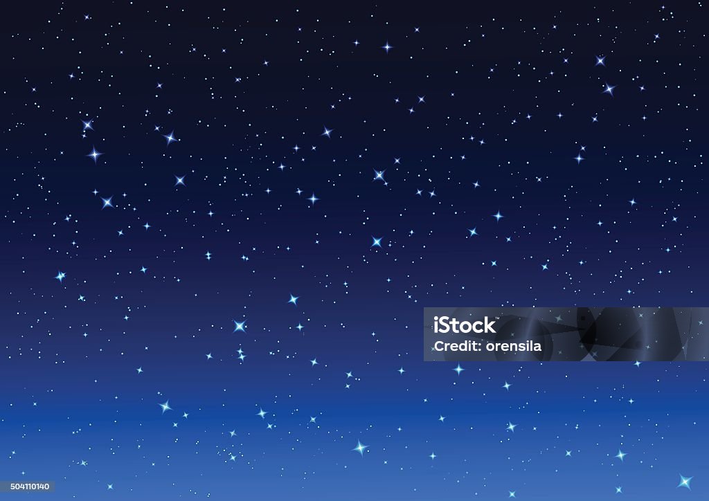 Night sky. Stars in night sky Night sky. Stars in night sky. Background illustration vector format Star - Space stock vector