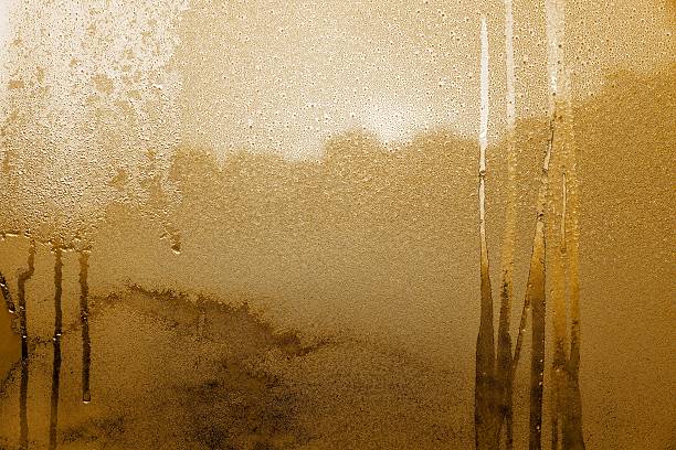 istock fantastic abstract pattern frozen water on a glass 504112336