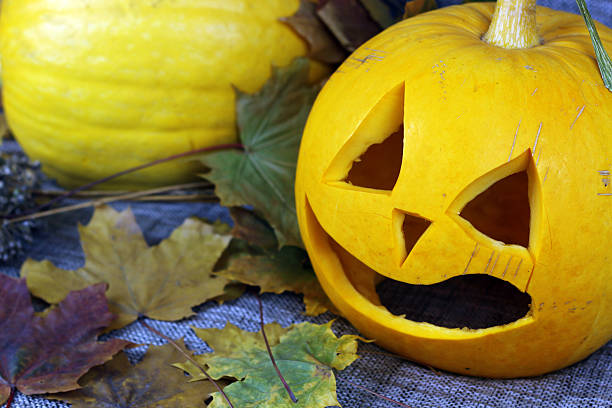istock Halloween pumpkin leaves fall 504112374