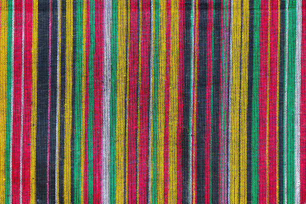 istock Colorful thai silk handcraft textile 504112840