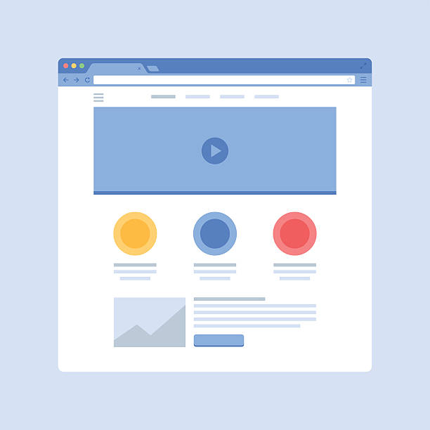 situs web di jendela browser - alamat web foto ilustrasi stok