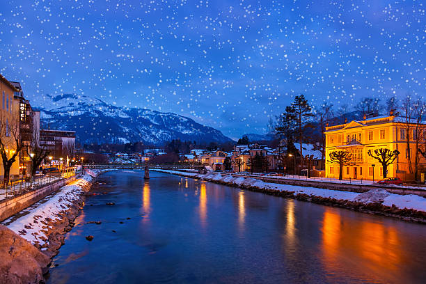 istock Spa resort Bad Ischl Austria at sunset 504114212