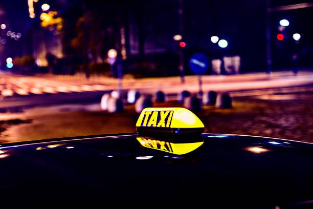 istock Taxi Sign by Night 504120646