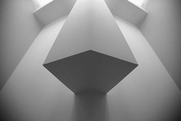 Rotterdam, Netherlands, 24 February 2019. Upshot of a famous tourist attraction the Kunsthal Museum Rotterdam with sculpture artist's work on roof.