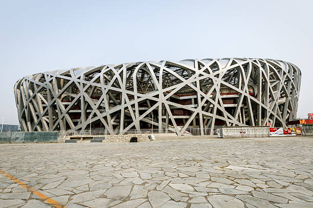 Beijing, China - on September 20, 2015:Beijing national stadium, also known as the bird's nest,the bird's nest is China's famous Large stadium landmarks building。