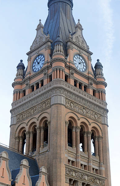 istock Milwaukee City Hall with clock tower, Wisconsin, USA, 504126490