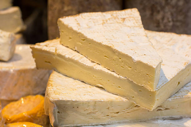 Ripe camembert cheese.