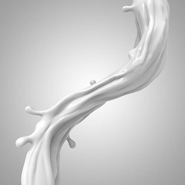 istock 3d abstract liquid white milk splash isolated on light background 504129101