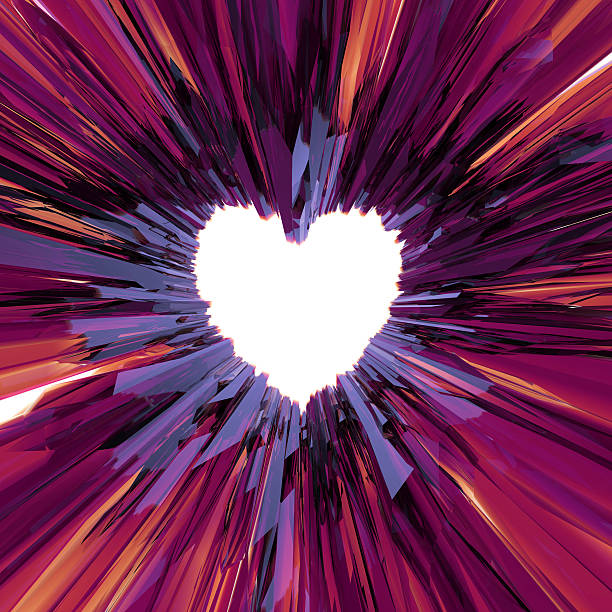 istock pink crystal heart background, Valentines day clip art 504129585