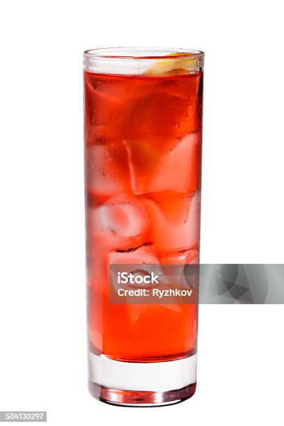 Red Cocktail Stock Photo - Download Image Now - Grenadines, Syrup, White Background