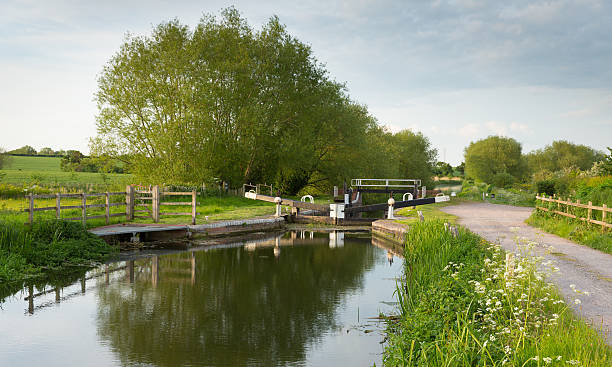 istock English canal and lock gate 504131579