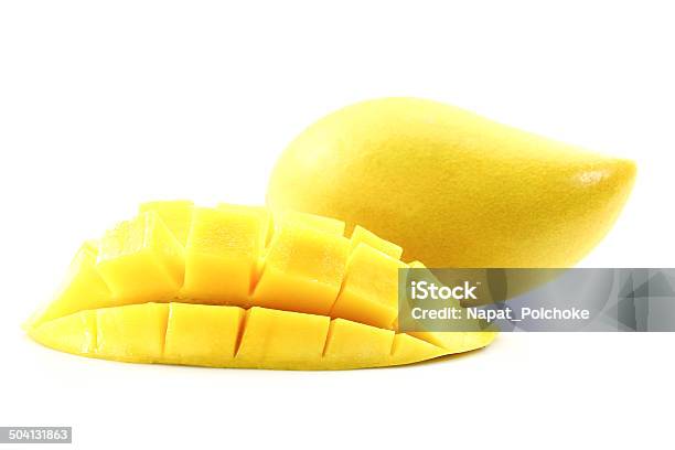 Yellow Mango Isolated Stock Photo - Download Image Now - Breakfast, Citrus Fruit, Close-up