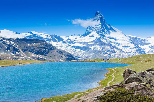 istock The great matterhorn view near the lake 504133585