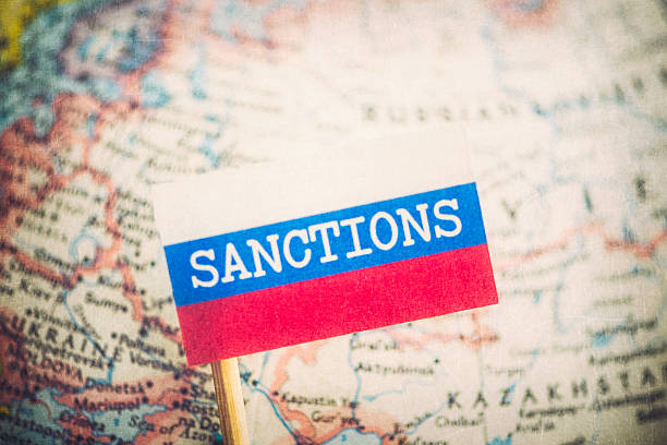 sanctions over russia - rusland stockfoto's en -beelden
