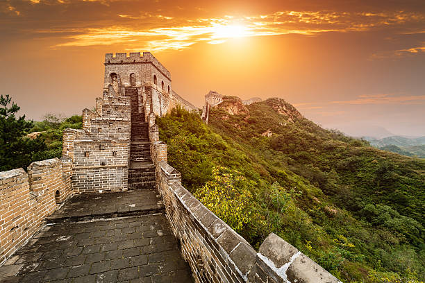istock The magnificent Great Wall of China at sunset 504134486