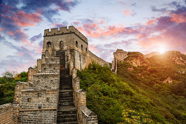 istock The magnificent Great Wall of China at sunset 504134600