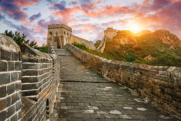 istock The magnificent Great Wall of China at sunset 504134840