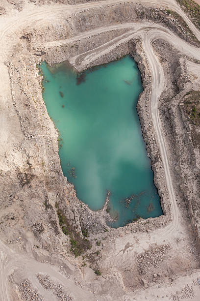 istock aerial view of rock quarry pond 504182040