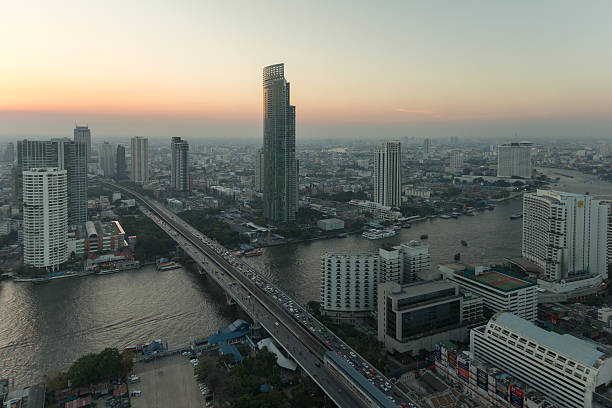 istock Bangkok city view from above, Thailand. 504186246