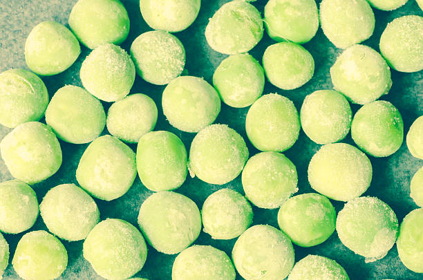 green frozen peas