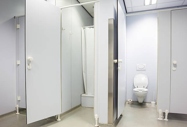 istock public toilet for men and shower 504219704