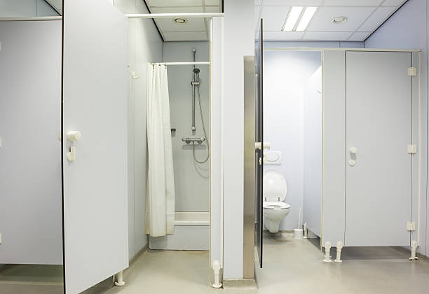 istock public toilet for men and shower 504219776