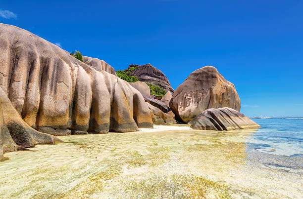 istock Paradise beach of Seychelles - La Digue 504220386