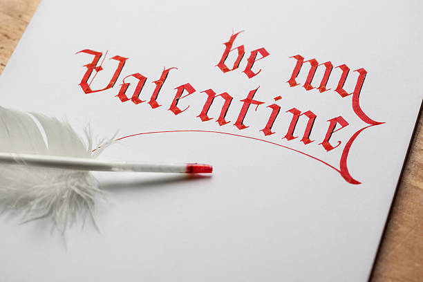 istock Valentines Day, Calligraphy with Quill 504220548