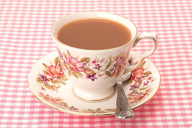 istock Cup of tea - antique crockery 504221642